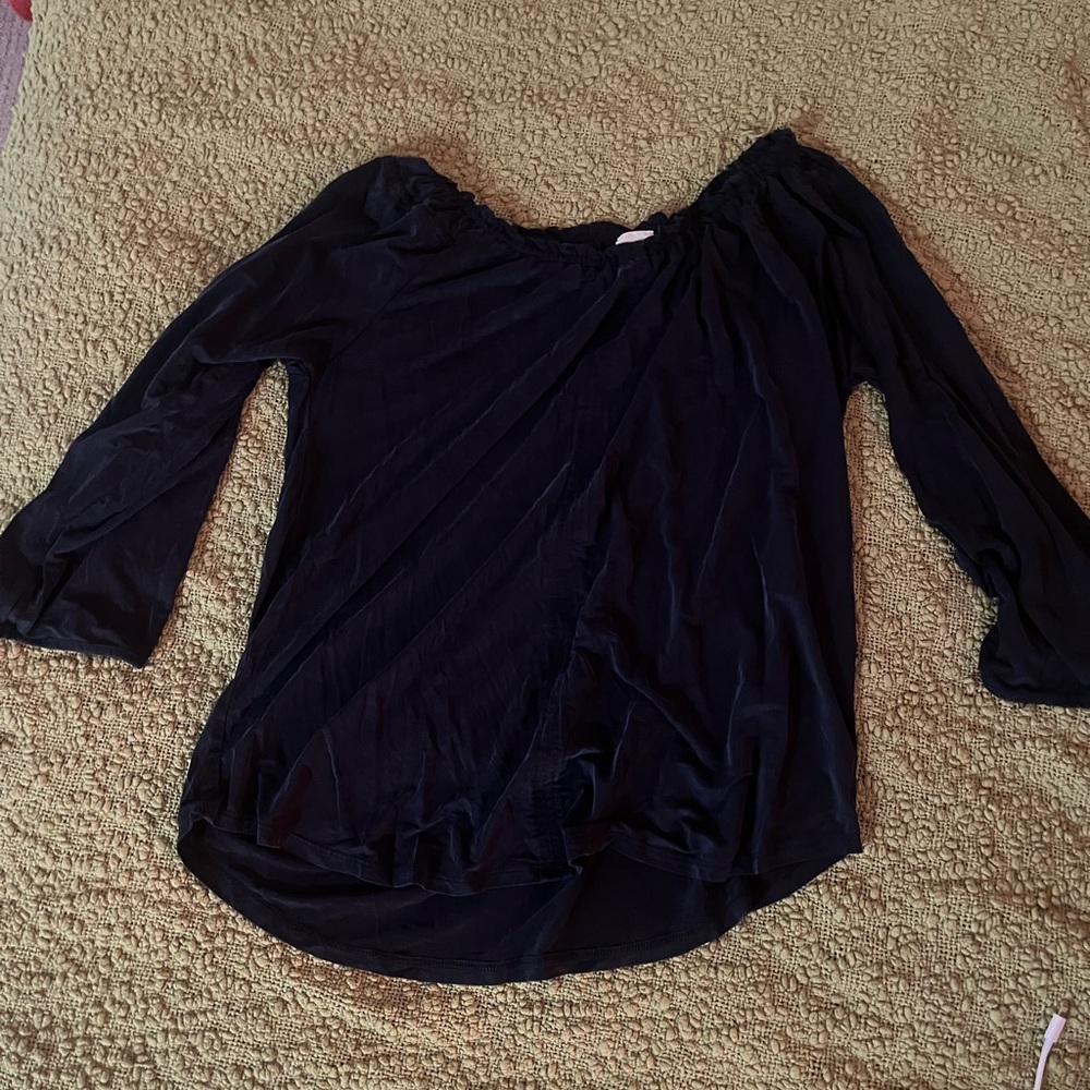 Off the shoulder black top